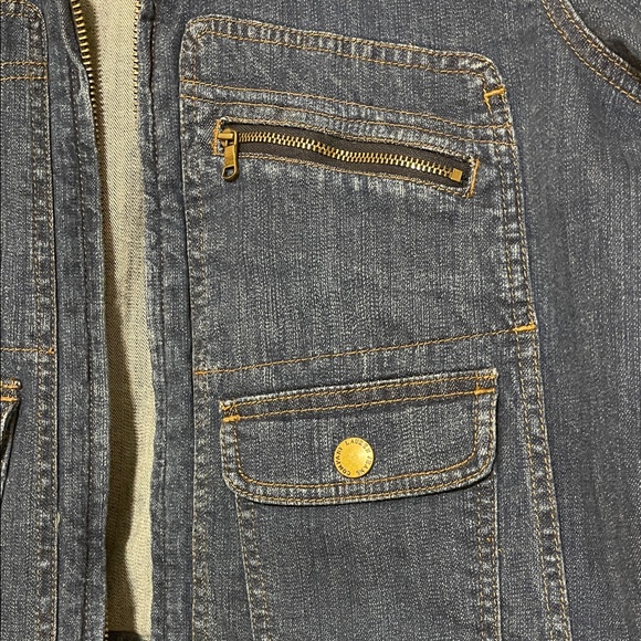 Ralph Lauren Dark Blue Denim Zippered Jacket - Picture 3 of 8